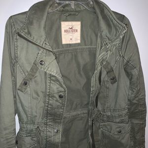 Army green hollister jacket
